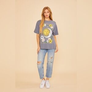046 • ON SALE...Sun and Moon Graphic T-Shirt